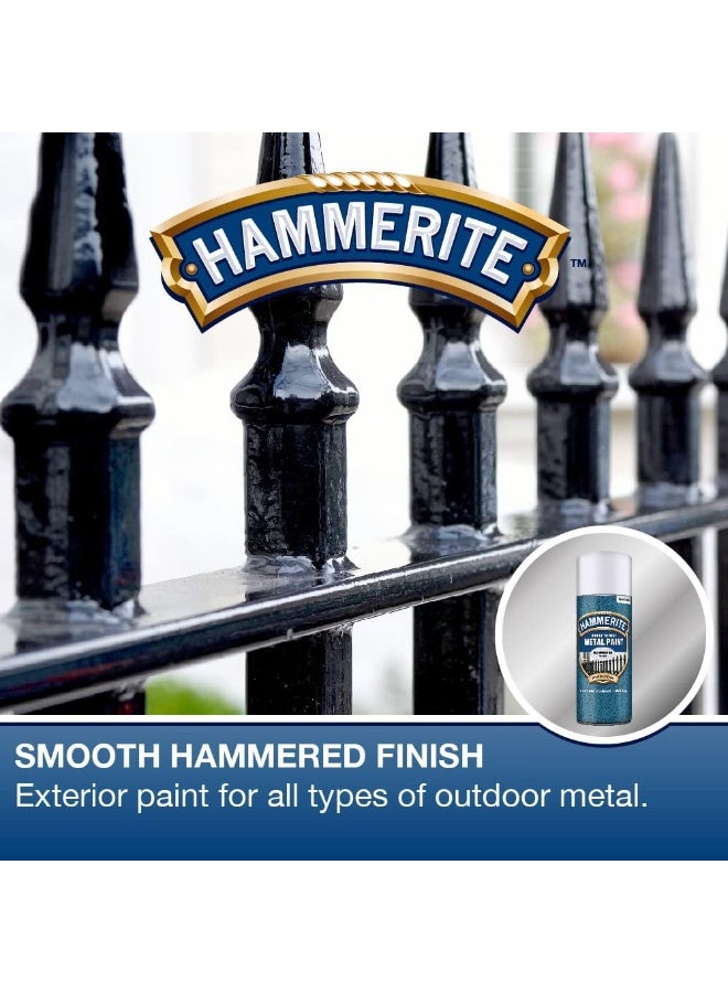 Hammerite 5084783 طلاء معدني: فضي مطروق 400 مل (بخاخ) - Image 2