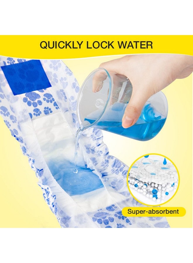 دونو لفافات الكلاب الذكورية التي تستخدم لمرة واحدة من دونو، تصميم غير قابل للانزلاق، حفاضات كلاب ذكورية جديدة مطورة للجراء مع ملاءمة فائقة الامتصاص ومضادة للتسرب للتبول السريع أو سلس البول أو العلامات الذكورية - Image 3