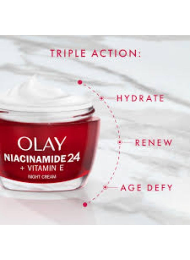 Olay Niacinamide24 + Vitamin E Revitalizing Night Cream 50ml - Image 3