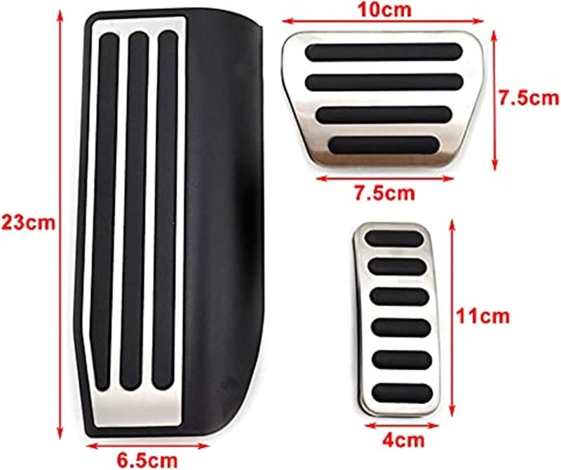 Wivplex 3PCS MT Car Pedal Cover Kit for Land Rover - Image 2