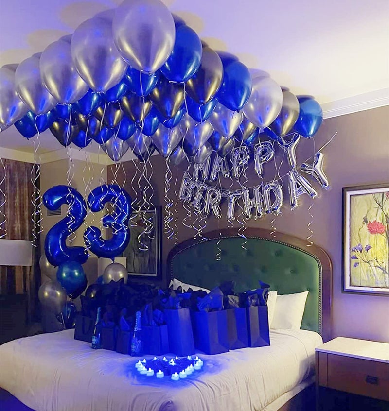 Mluchee Numbers Balloon 40 Inch 2 Navy Blue Balloon Number Birthday Decorations, 2nd 12 21st Party Celebrations Decorations Graduations Baby - Image 3