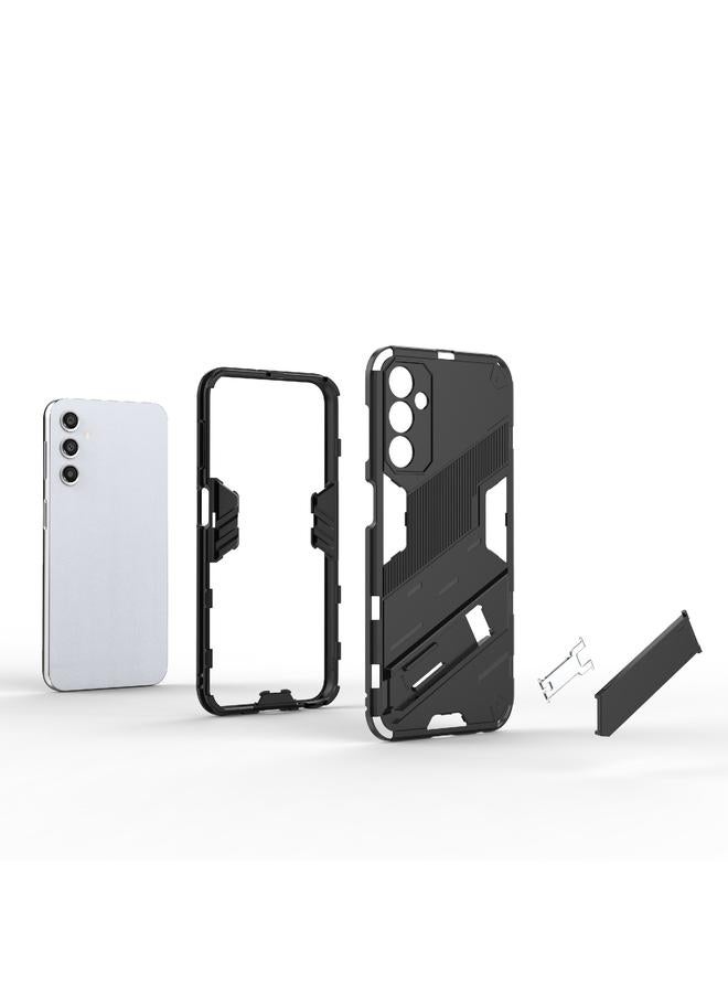 S-TOP Case For Samsung Galaxy A24 5G / A24 4G Punk Armor 2 in 1 PC + TPU Shockproof Phone Case with Invisible Holder - Image 5