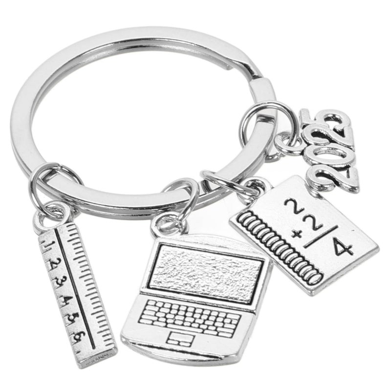 Multifunctional Keychain with Compass Ruler Calculator for Students Teachers Graduates - Image 2