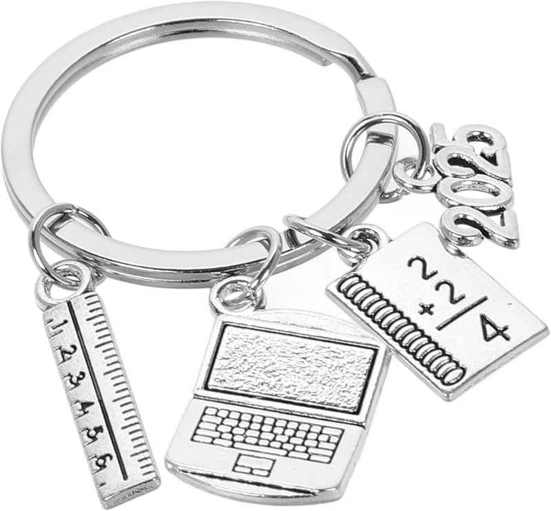 Multifunctional Keychain with Compass Ruler Calculator for Students Teachers Graduates - Image 1