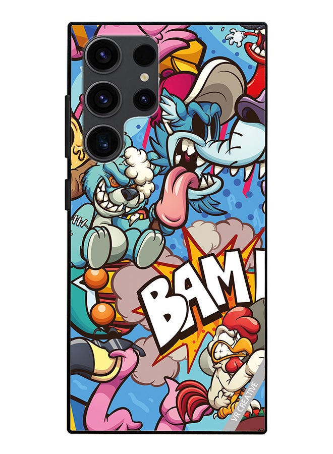 VR CREATIVE Protective Case Cover For Samsung Galaxy S23 Ultra 5G Cartoon Design Multicolour - Image 1