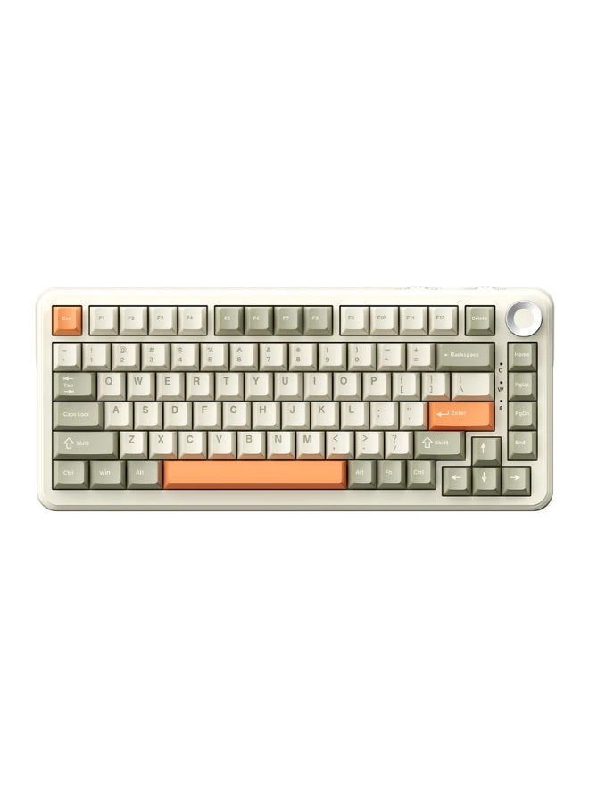 A-jazz Ajazz AK820 Max Plus Wireless Mechanical Keyboard, Tri-Mode (Bluetooth/2.4G/Wired), Metal Volume Knob, RGB Backlight, Gasket Mount with 5-Layer Sound Dampening - For Gaming & Work - Image 2
