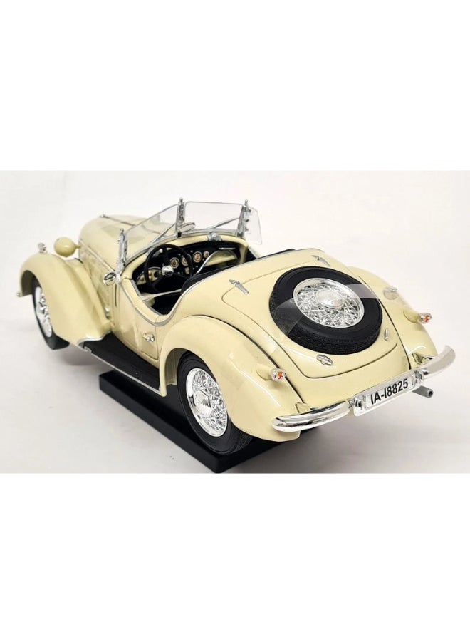 TOY GARDEN 1:32 Scale Simulation of Wanderer W25K Roadster Diecast – Vintage Classic Car Model, Pull Back Replica with Sound & Light, Collectible Toy for Kids & Adults  - Image 2