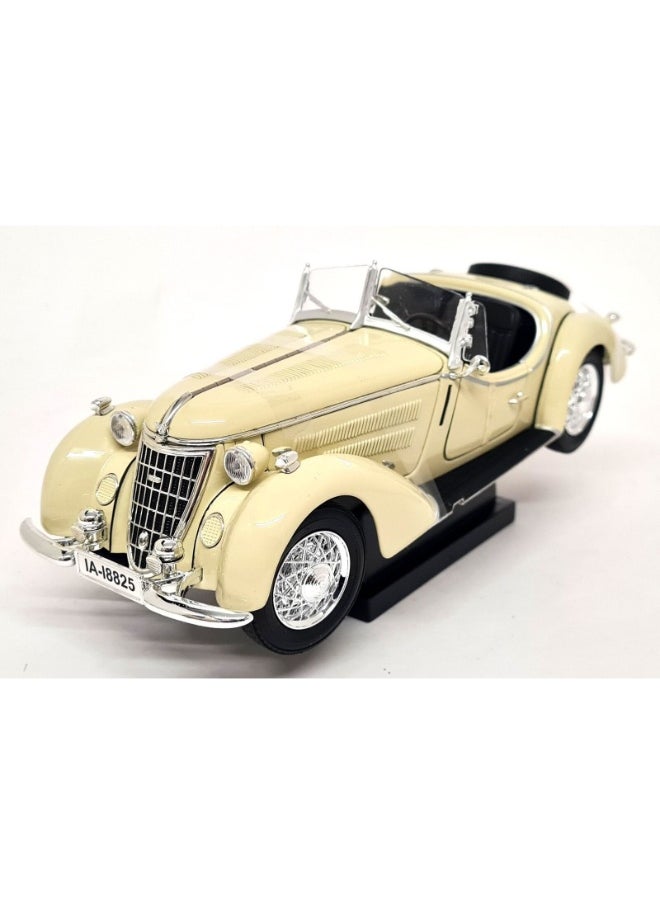 TOY GARDEN 1:32 Scale Simulation of Wanderer W25K Roadster Diecast – Vintage Classic Car Model, Pull Back Replica with Sound & Light, Collectible Toy for Kids & Adults  - Image 1