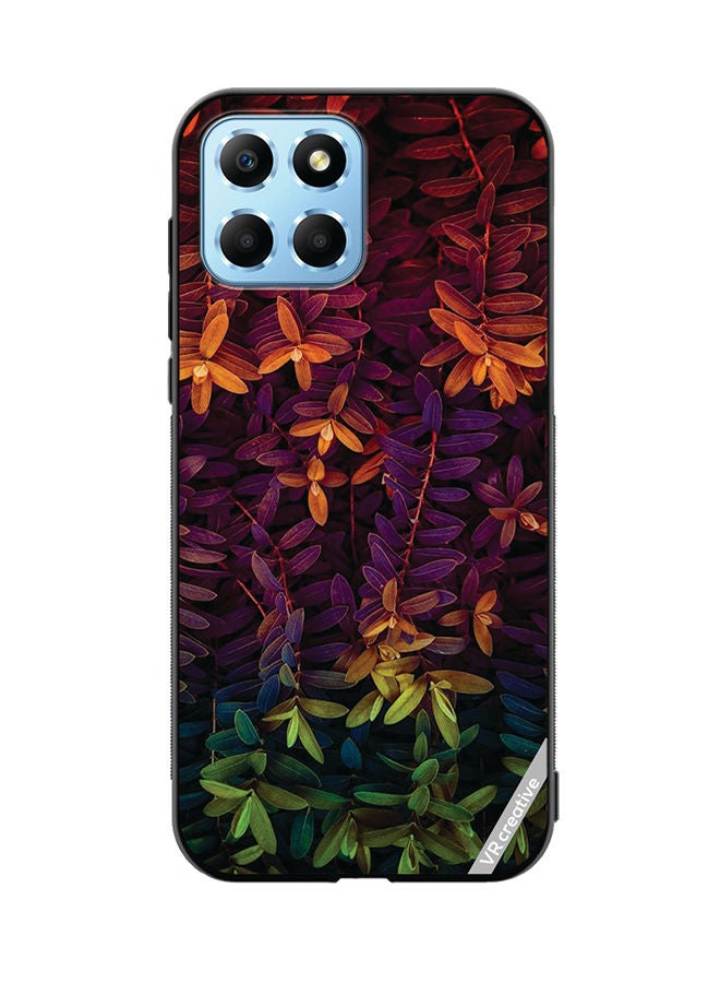 VR CREATIVE Protective Case Cover For Honor X8 5G Leaves Design Multicolour - Image 1