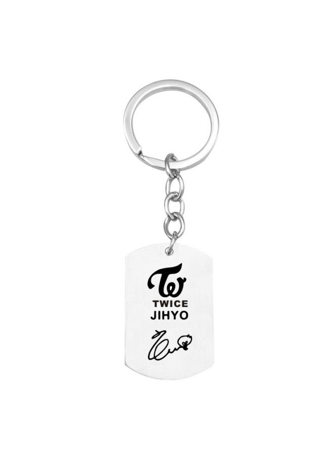 GR Hot European And American Style Kpop Twice Keychain Key Ring Chaverio Llavero Simple And Fashionable - Image 1