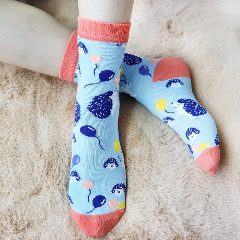 Jeasona Women’s Cute Hedgehog Socks Hedgehog Gifts for Women Mom Teenage Girls - Image 4