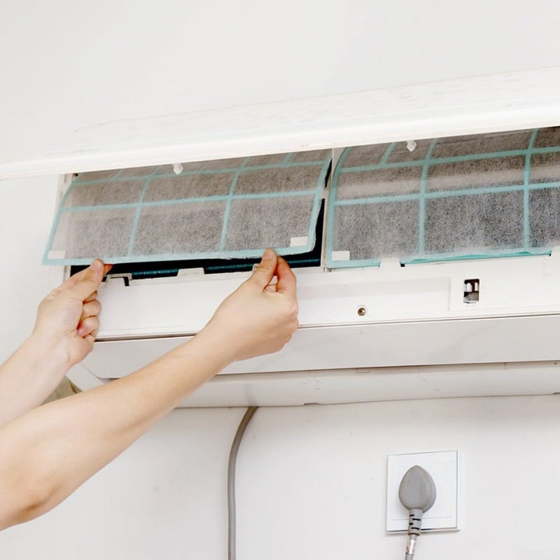 zywuoy 10 حزمة من مرشحات مخرج مكيف الهواء، مقاس 15.5 × 13.7 بوصة، منظف فلتر شبكي غير منسوج، مناسب لمكيف الهواء، فلتر تهوية بديل - Image 2