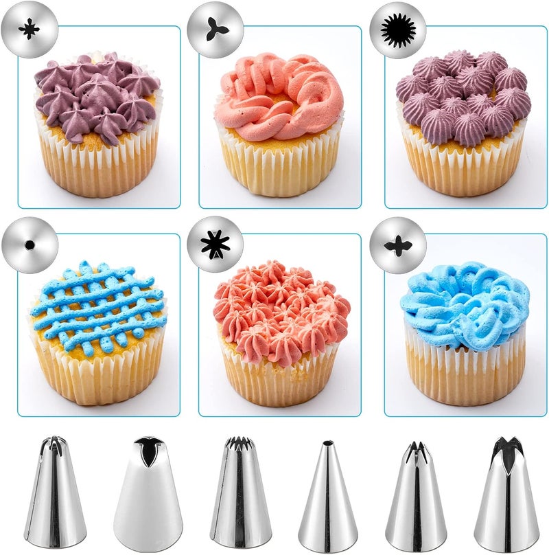 Kasmoire Reusable Decorating Set: Piping Bags, Tips, Couplers & More by - Image 5