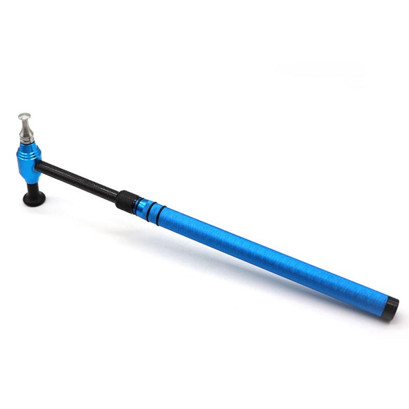 Car Dent Repairing Tool Telescopic Aluminum Alloy Hammer with 5 Knock Down Heads Paintless Dent Removal Tool Set blue - Image 4