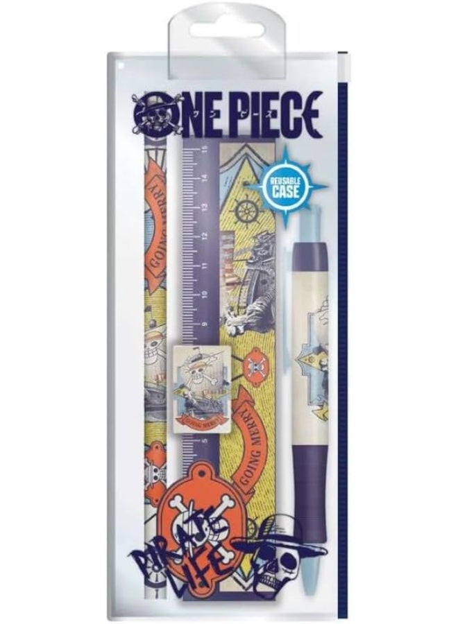 Pyramid International One Piece Stationery Set (Going Merry Design) 5-Piece One Piece Pencil Case with School Supplies - Official Merchandise - Image 5