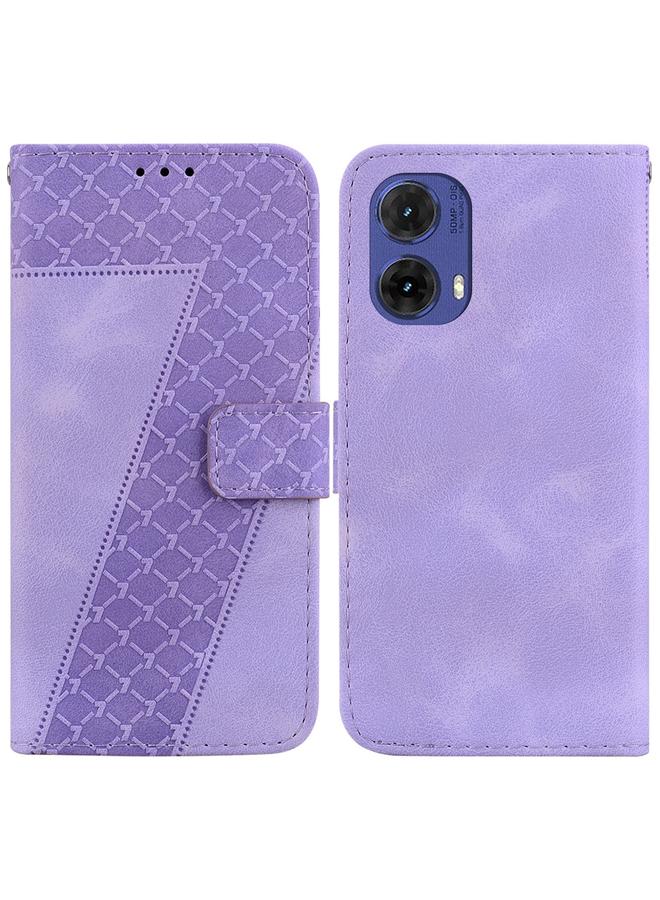 اس-توب جراب لهاتف Motorola Moto G85، جراب جلدي منقوش على شكل سبعة أشكال - Image 1