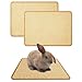 Oncpcare 2PCS Rabbit Scratch Mat Natural Bunny Scratching Pad Claws and Teeth Care Rabbit Mats for Cages Chew Toys for Bunny Pet Cage Bedding for Biting Sleeping Nesting 16x12 - Image 3