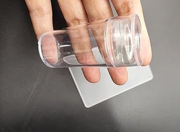 DBOO 1 Set Clear Silicone Jelly Stamper With Scraper Clear Nail Art Jelly Stamper Nail Art Stamping Stamper for Manicure Tools - Image 3