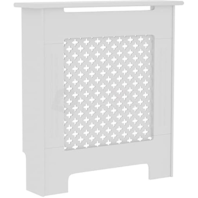 OXFORD RADIATOR COVER WHITE TRADITIONAL PAINTED MDF CABINET, SMALL - Image 2