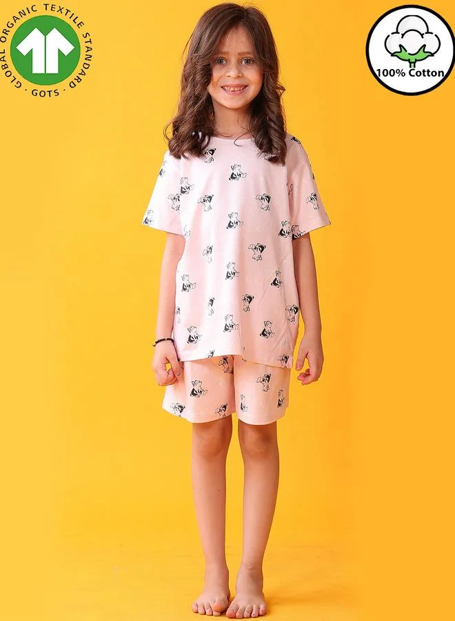 انثريلو مجموعة من شورت وتيشيرت قطن بطبعات