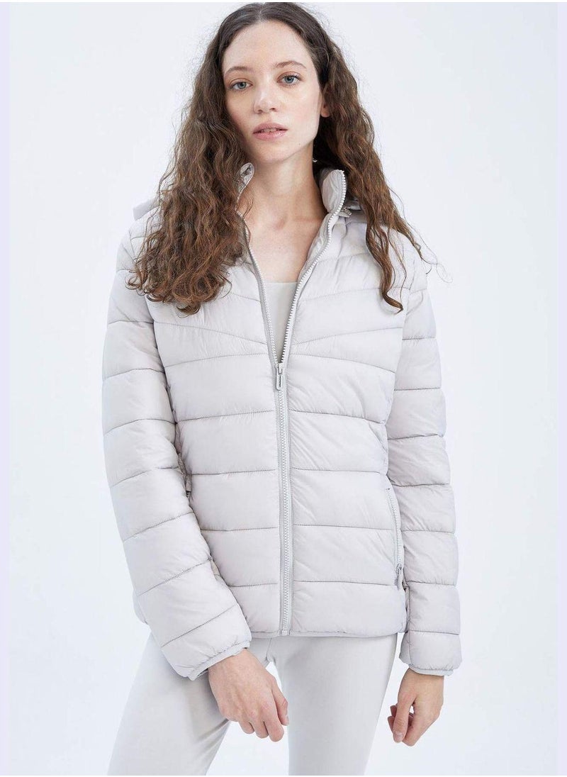 DeFacto Woman Slim Fit Hooded Jacket  - Image 4