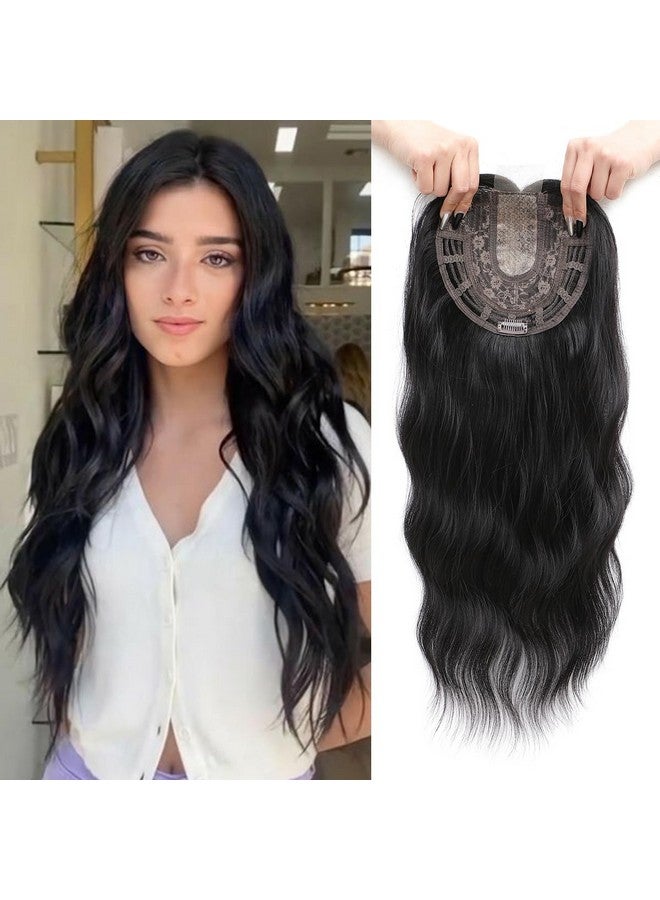 PANEWAY Hair Topper 7"X7" Hair Toppers For Women With Thinning Hair 20" Wiglets Ladies Toppers Hair Pieces For Women-1B - Image 1
