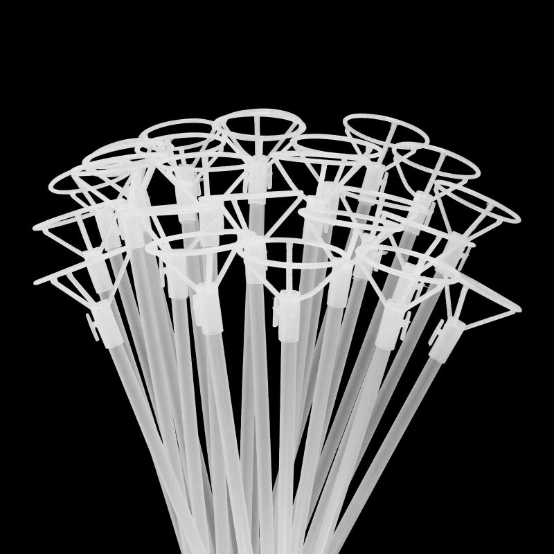 Acquwistach 70 Sets Balloon Sticks with Cups Clear Balloon Holder Stick Stand 15inches to 32inches Large and Long Party Balloon Stand for Bobo Balloons Birthday Wedding Party Supplies - Image 3