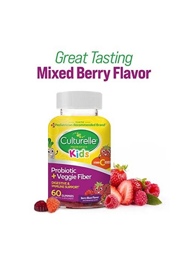 Culturelle Culturelle Daily Probiotic for Kids + Veggie Fiber Gummies (Ages 3+) - 60 Count - Digestive Health & Immune Support - Berry Flavor with a Vitamin C Boost - Image 5