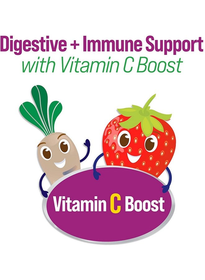 Culturelle Culturelle Daily Probiotic for Kids + Veggie Fiber Gummies (Ages 3+) - 60 Count - Digestive Health & Immune Support - Berry Flavor with a Vitamin C Boost - Image 4