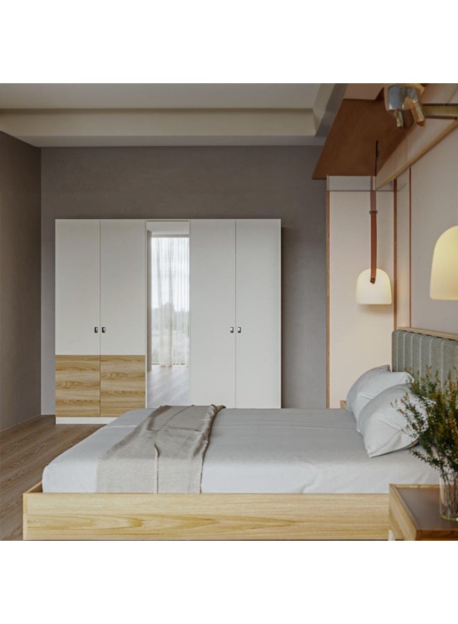 DANUBE HOME سرير كوين ساكرامنتو 150X200 - رمادي / بلوط - Image 2