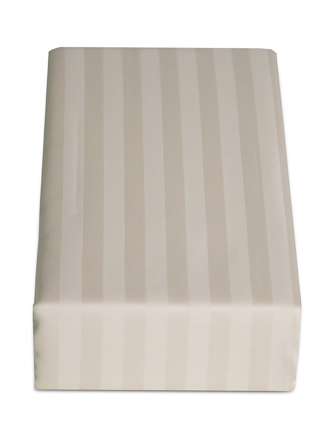 Cannon - Cannon Bed Sheet Single 1Pc Stripe Ivory C - Image 1