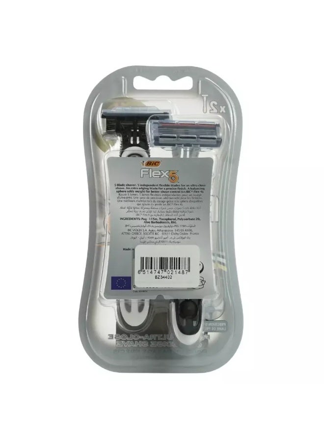 Bic Bic Flex5 Flexible 5 Precision Edge Razor- 2pcs - Image 2