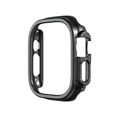 Yrzper Compatible with Apple Watch Ultra 3/2/1 49mm Hard PC Case Cover - Impact Resistant, Shockproof, All-Around Edge Protective Bumper Cover (2 Black) - Image 5