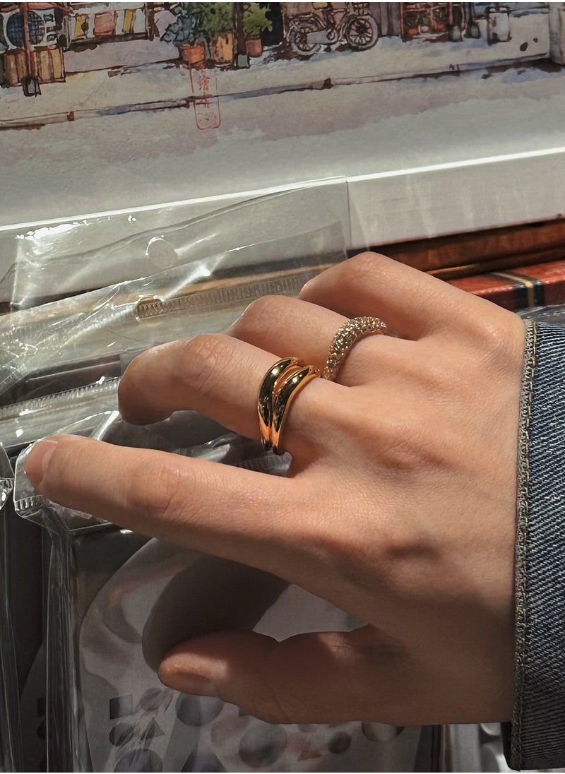 Generic Size-7 Threefold Grace Ring  - Image 5