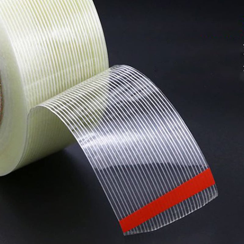 KAIY Strapping Tape Heavy Duty Fiberglass Tape Filament Reinforced Packing, 3/4 inch x 60 yds, High Tensile Strength Packing for Shipping, Moving, Carton Sealing, Transparent, Moisture Resistant - Image 3