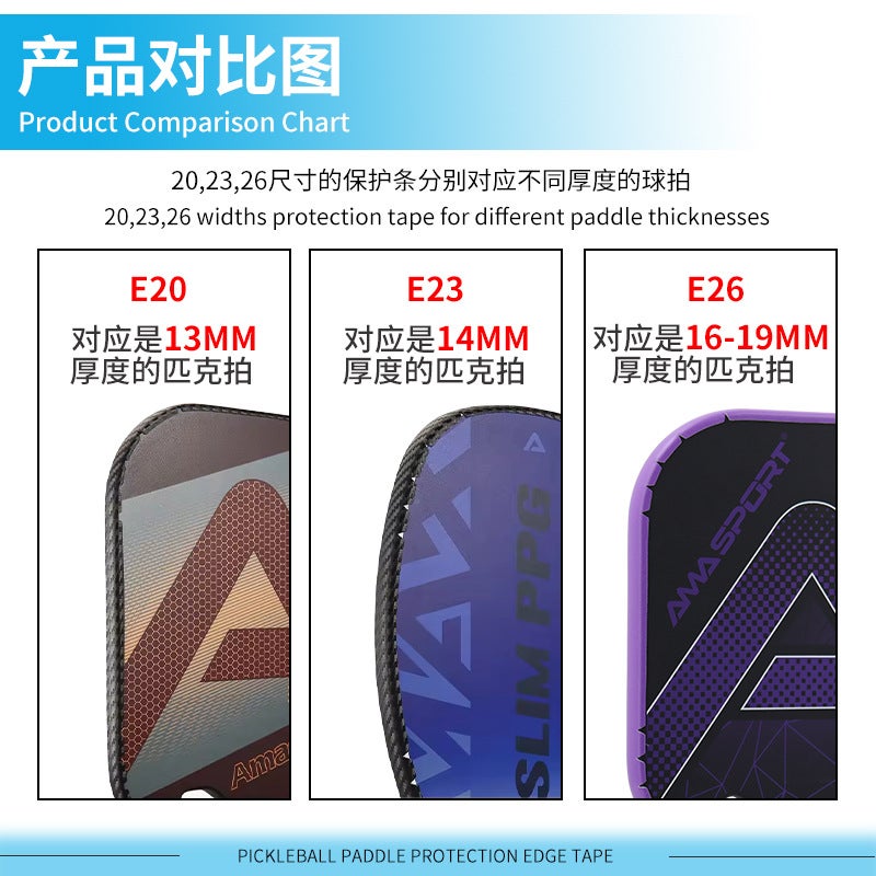 X-Ace Pick Beat Edge Protection Strip Anti-Friction Paint-Off Pickleball Beat Edge Gear Edge Strip - Image 3