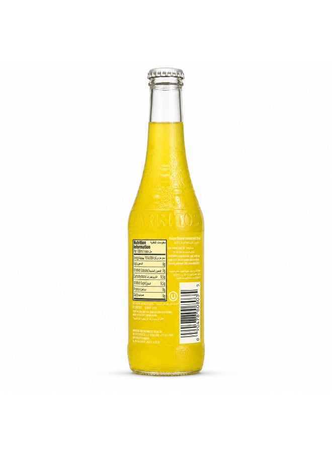 Jarritos Pineapple Flavoured Carbonated Soft Drink, Mexican Fruit Soda with Natural Pineapple Flavour, Refreshing Fizzy Beverage, Single Glass Bottle, Serve Chilled, 370 ml - Image 2