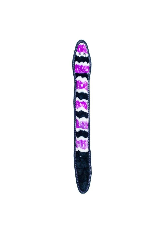 ZippyPaws ZP853 Z Stitch Snake Squeak Toy, Medium Purple - Image 1