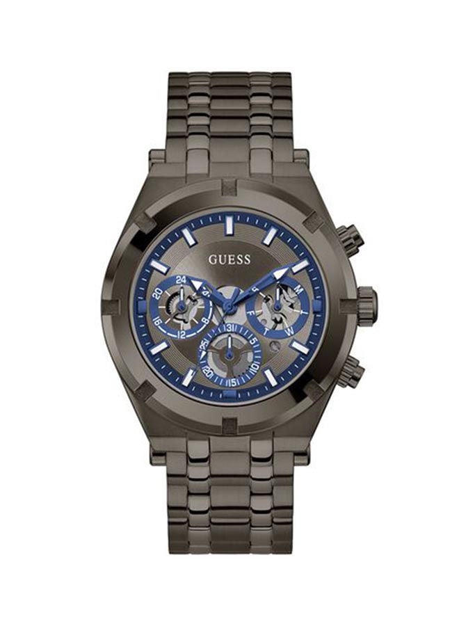 GUESS ساعة يد رجالية تناظرية من الفولاذ المقاوم للصدأ - GW0260G3 - 44 مم - Image 1