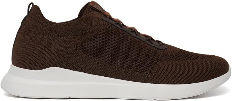 Cedro Men's Brown Outdoor Sneakers with Lace-Up Closure - Image 1