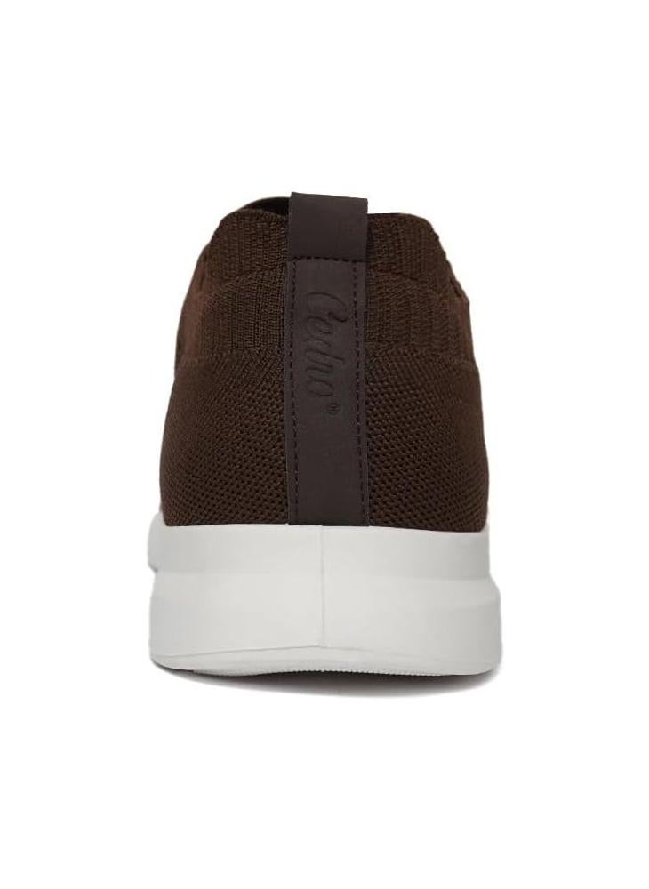 Cedro Men's Brown Outdoor Sneakers with Lace-Up Closure - Image 4
