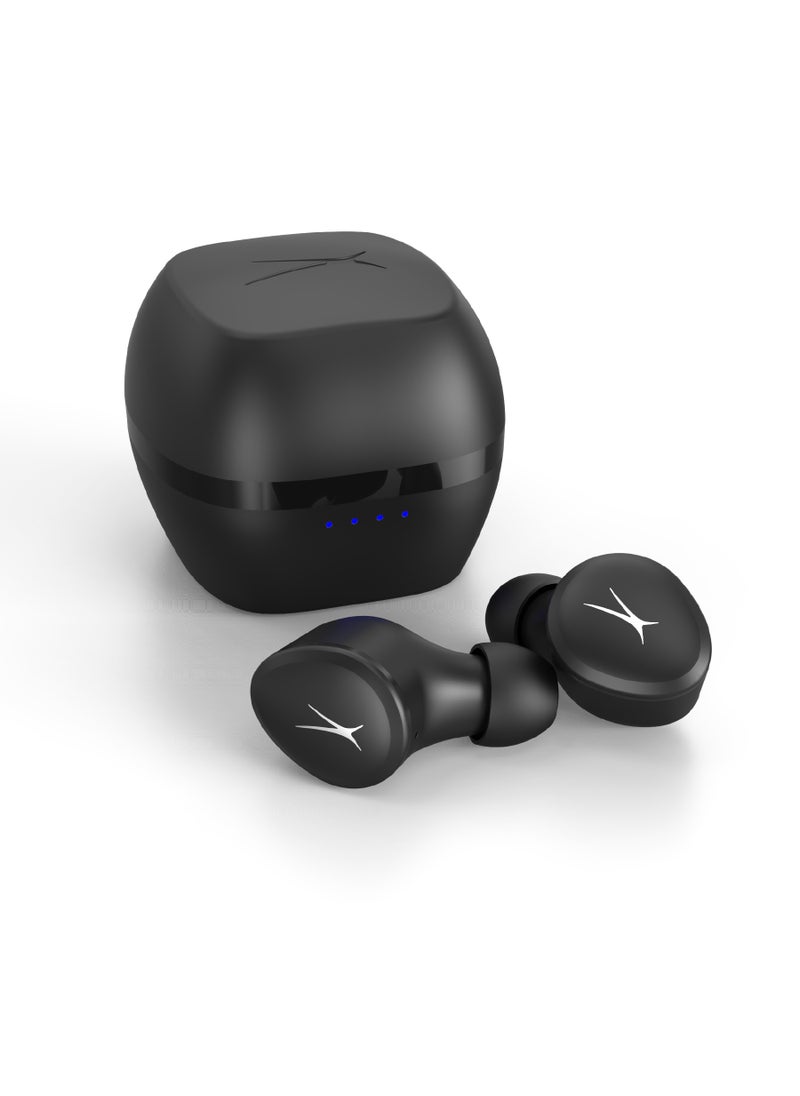 Altec Lansing - Nanobuds 3.0, True Wireless Earbuds With Charging Case, IP55 Waterproof, Dual Device Connection, 24 Hours Playtime, A.I based Clear Calling, Android & iOS Compatible, Black - Image 1