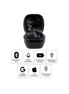 Altec Lansing Nanobuds 3.0, True Wireless Earbuds With Charging Case, IP55 Waterproof, Dual Device Connection, 24 Hours Playtime, A.I based Clear Calling, Android & iOS Compatible, Black  - Image 4