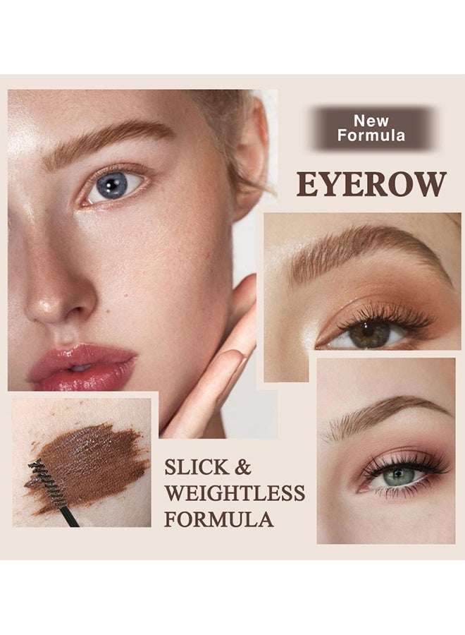 PAGE VINE Tinted Brow Gel,Brow Fast Sculpt,Waterproof, Transfer-proof, Brush to Fill in Eyebrows and Cover Gray Hairs - Cruelty Free #02 - Image 3