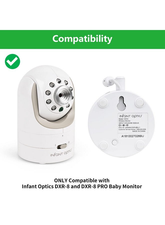 wochel Adjustable Baby Monitor Wall Mount for Infant Optics DXR-8 and DXR-8 Pro Baby Monitor, Perfect View Angle and Easy Installation Without Drilling - Image 2