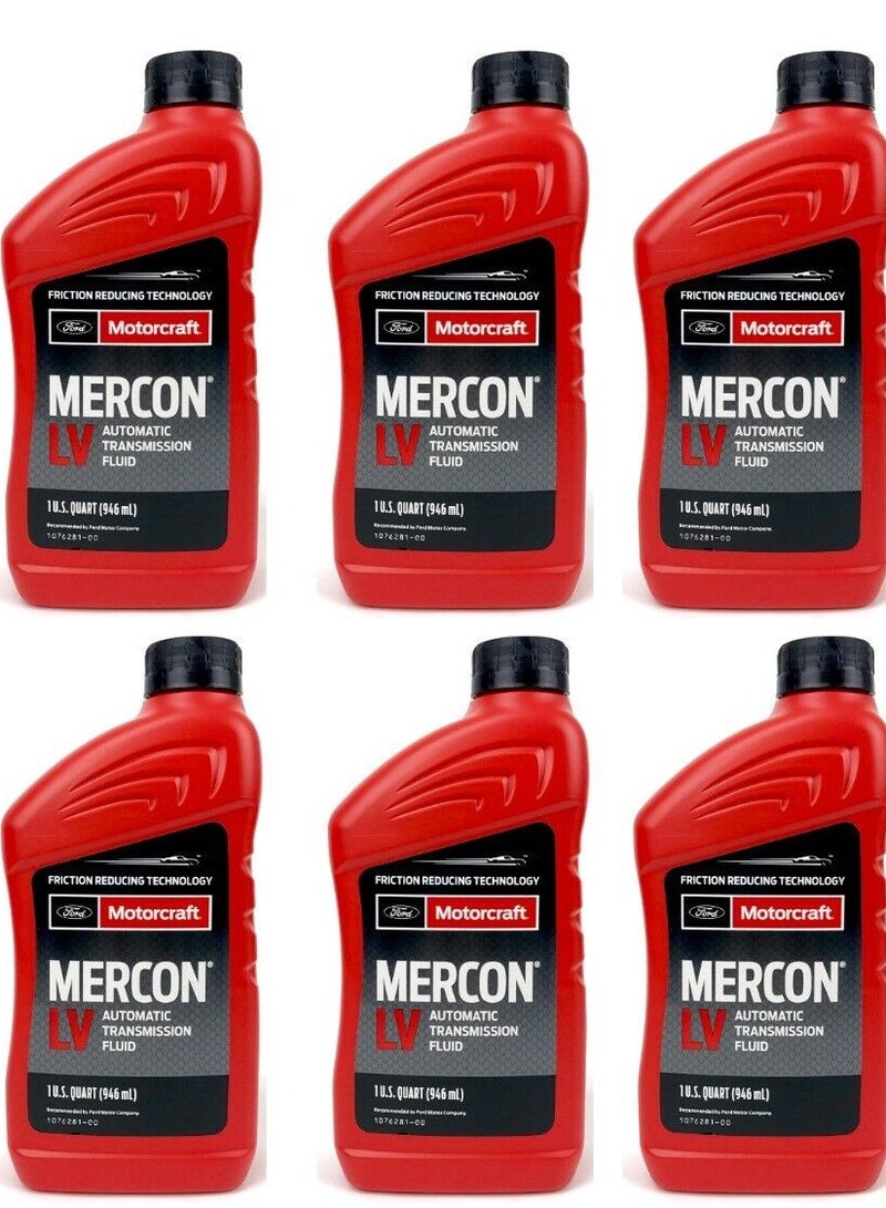 Motorcraft Automatic Transmission Fluid Mercon LV 6PCS SET