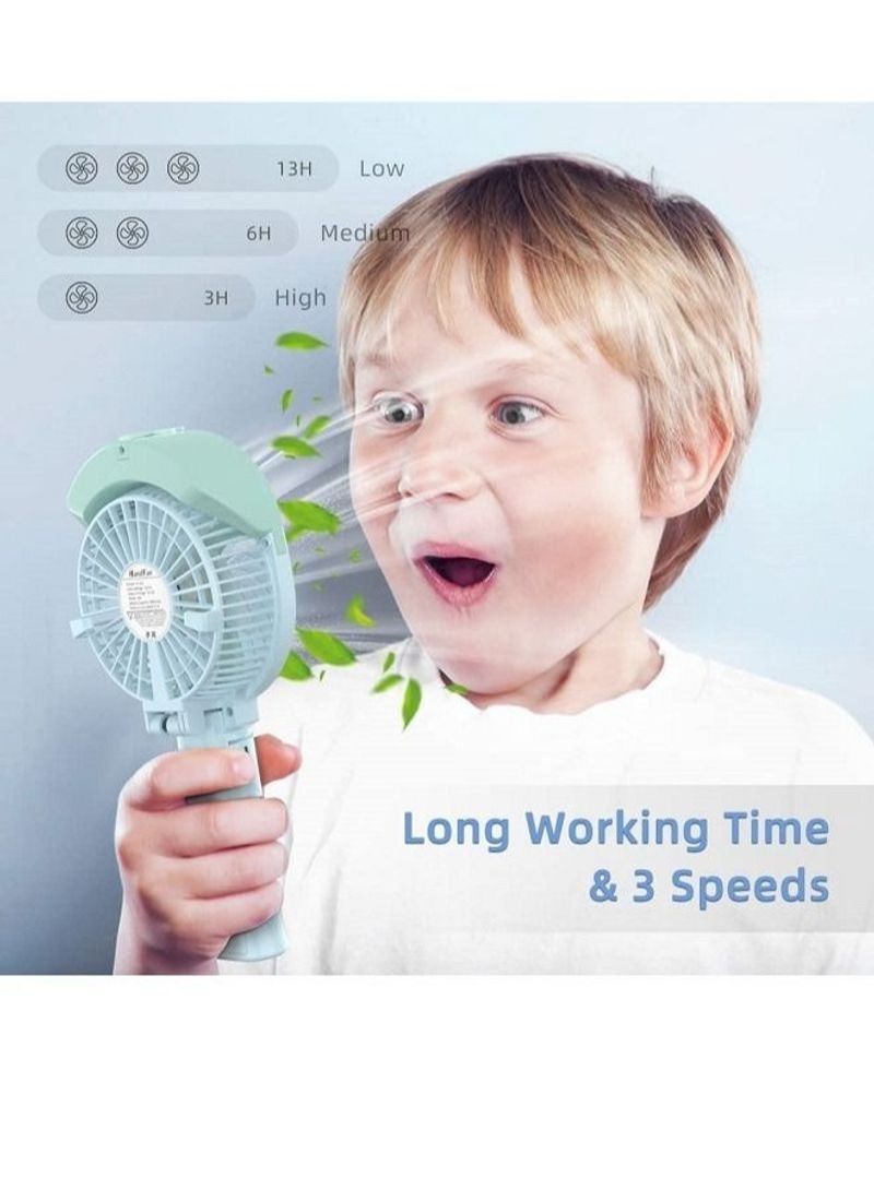 NIBEMINENT Rechargeable Handheld Portable Mistingr Fan - Image 2