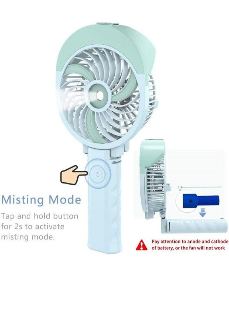 NIBEMINENT Rechargeable Handheld Portable Mistingr Fan - Image 5