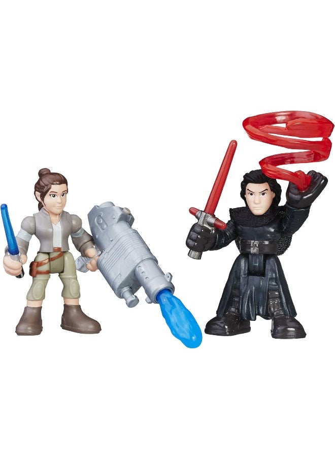 PLAYSKOOL Star Wars Galactic Heroes Rey (Resistance Outfit) & Kylo Ren  - Image 1