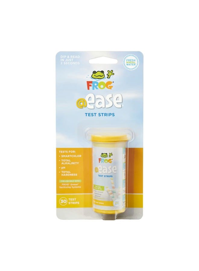 Frog شرائط اختبار @Ease لأحواض الاستحمام الساخنة والسباحة - شريط اختبار مع مؤشر 'خارج' لخرطوشة FROG @Ease SmartChlor، pH، القلوية الكلية والصلابة الكلية - 30 شريط اختبار - Image 3